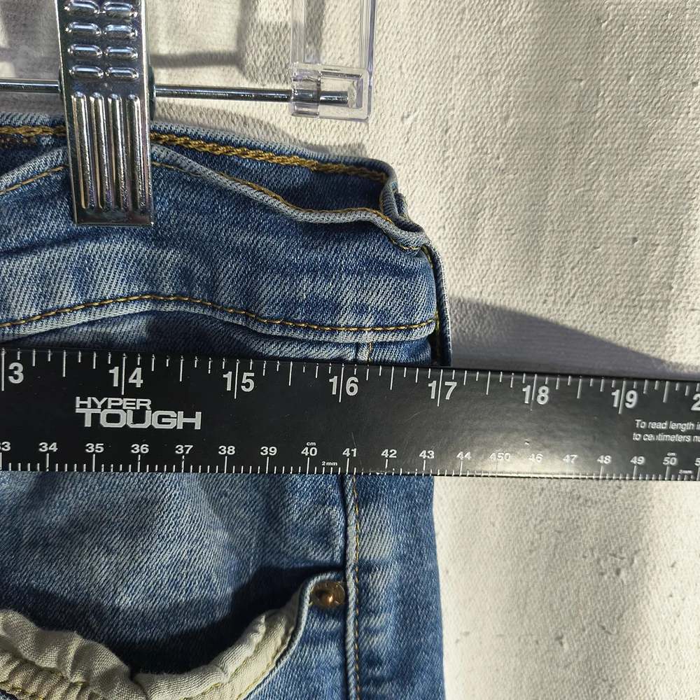 Levi's 505 Men's Size 38 X 32 Light Blue Distressed Straight Jeans